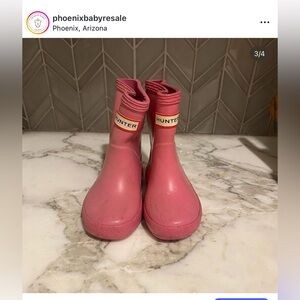 $24 ADD ON toddler hunter‎ boots 5c